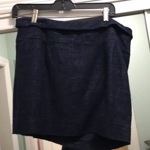 J crew navy skirt